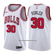 Camiseta Chicago Bulls Noah Vonleh #30 Association 2017-18 Blanco