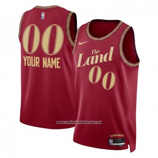 Camiseta Cleveland Cavaliers Personalizada Ciudad 2023-24 Rojo
