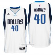 Camiseta Dallas Mavericks Harrison Barnes #40 Blanco