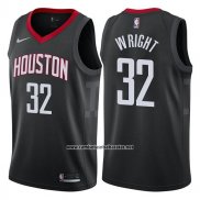 Camiseta Houston Rockets Brandan Wright #32 Statement 2017-18 Negro