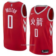 Camiseta Houston Rockets De'Anthony Melton #0 Ciudad 2017-18 Rojo