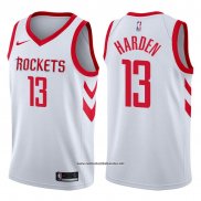 Camiseta Houston Rockets James Harden #13 2017-18 Blanco