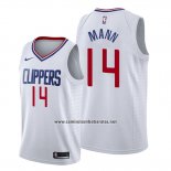 Camiseta Los Angeles Clippers Terance Mann #14 Association 2019-20 Blanco