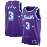 Camiseta Los Angeles Lakers Anthony Davis #3 Ciudad Edition 2021-22 Violeta