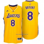 Camiseta Los Angeles Lakers Kobe Bryant #8 Amarillo