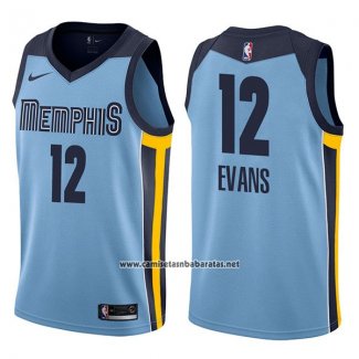 Camiseta Memphis Grizzlies Tyreke Evans #12 Statement 2017-18 Azul