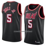 Camiseta Miami Heat Derrick Jones Jr. #5 Classic 2018 Negro