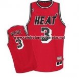 Camiseta Miami Heat Dwyane Wade #3 Retro Rojo