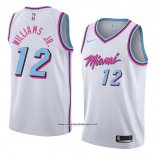 Camiseta Miami Heat Matt Williams Jr. #12 Ciudad 2018 Blanco