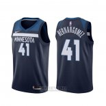 Camiseta Minnesota Timberwolves Juancho Hernangomez #41 Icon 2019-20 Azul