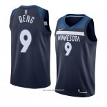 Camiseta Minnesota Timberwolves Luol Deng #9 Icon 2018 Azul