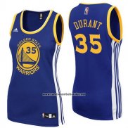 Camiseta Mujer Golden State Warriors Kevin Durant #35 Azul