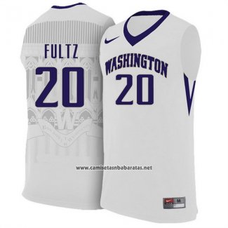 Camiseta NCAA Washington State Markelle Fultz #20 Blanco