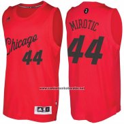 Camiseta Navidad 2016 Chicago Bulls Nikola Mirotic #44 Rojo