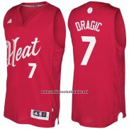 Camiseta Navidad 2016 Miami Heat Goran Dragic #7 Rojo