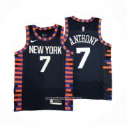 Camiseta New York Knicks Carmelo Anthony #7 Ciudad Edition 2019-20 Azul