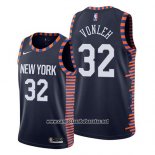 Camiseta New York Knicks Noah Vonleh #32 Ciudad 2019 Azul
