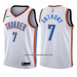 Camiseta Nino Oklahoma City Thunder Carmelo Anthony #7 Association 2017-18 Blanco