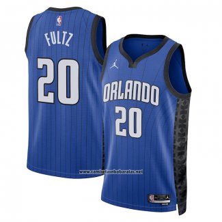 Camiseta Orlando Magic Markelle Fultz #20 Statement 2022-23 Azul