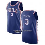Camiseta Philadelphia 76ers Allen Iverson #3 Icon 2017-18 Azul