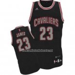 Camiseta Ritmo Moda Cleveland Cavaliers LeBron James #23 Negro