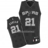 Camiseta Ritmo Moda San Antonio Spurs Tim Duncan #21 Negro