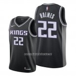 Camiseta Sacramento Kings Richaun Holmes #22 Statement Negro