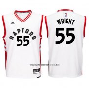 Camiseta Toronto Raptors Delon Wright #55 Blanco