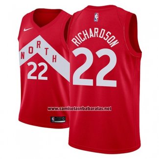 Camiseta Toronto Raptors Malachi Richardson #22 Earned 2018-19 Rojo