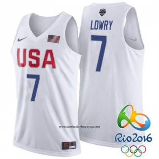 Camiseta USA 2016 Kyle Lowry #7 Blanco