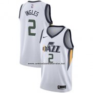 Camiseta Utah Jazz Joe Ingles #2 Association 2017-18 Blanco