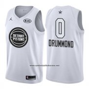 Camiseta All Star 2018 Detroit Pistons Andre Drummond #0 Blanco