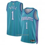 Camiseta Charlotte Hornets LaMelo Ball #1 Classic 2023-24 Verde