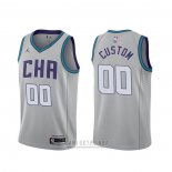 Camiseta Charlotte Hornets Personalizada Ciudad 2019-20 Gris
