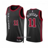 Camiseta Chicago Bulls Demar Derozan #11 Ciudad 2023-24 Negro