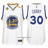 Camiseta Golden State Warriors Stephen Curry #30 Blanco