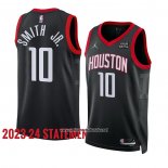 Camiseta Houston Rockets Jabari Smith Jr #10 Statement 2023-24 Negro