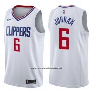Camiseta Los Angeles Clippers Deandre Jordan #6 Association 2017-18 Blanco
