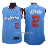 Camiseta Los Angeles Clippers Kawhi Leonard #2 2019-20 Azul