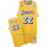 Camiseta Los Angeles Lakers Elgin Baylor #22 Retro Amarillo
