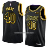 Camiseta Los Angeles Lakers Ivica Zubac #40 Ciudad 2018 Negro