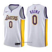 Camiseta Los Angeles Lakers Kyle Kuzma #0 2017-18 Blanco