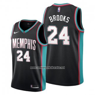 Camiseta Memphis Grizzlies Dillon Brooks #24 Classic 20th Season Negro