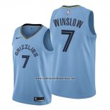 Camiseta Memphis Grizzlies Justise Winslow #7 Statement 2019-20 Azul