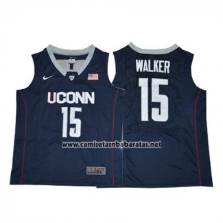 Camiseta NCAA Connecticut Kemba Walker #15 Azul