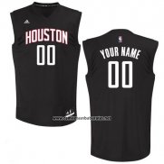 Camiseta Negro Moda Houston Rockets Adidas Personalizada Negro