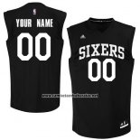 Camiseta Negro Moda Philadelphia 76ers Personalizada Negro