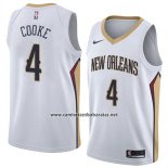 Camiseta New Orleans Pelicans Charles Cooke #4 Association 2018 Blanco