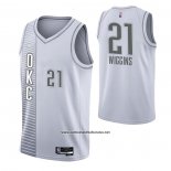 Camiseta Oklahoma City Thunder Aaron Wiggins #21 Ciudad 2021-22 Blanco