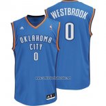 Camiseta Oklahoma City Thunder Russell Westbrook #0 Azul